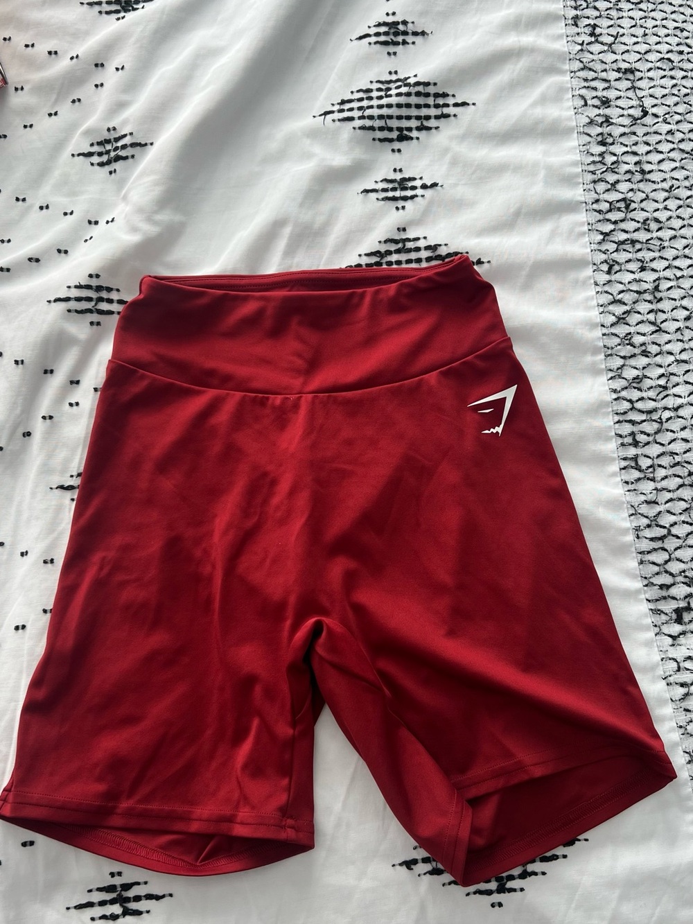 Gymshark Women’s High-Waist Burgendy Bike Shorts
